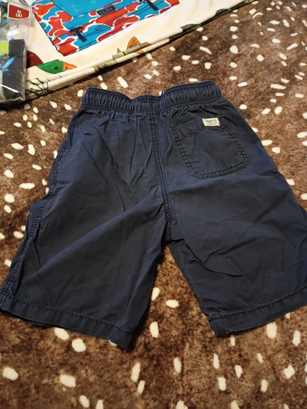 OshKosh B'gosh Navy Cargo Shorts with Drawstring